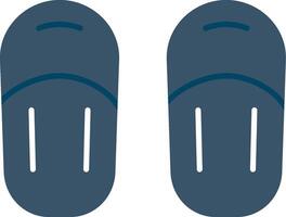 Sandal Flat Gradient  Icon vector