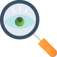 Observation Flat Gradient  Icon vector