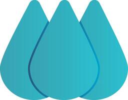 lluvia plano degradado icono vector