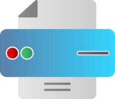 Printer Flat Gradient  Icon vector