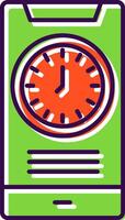 Time Filled  Icon vector