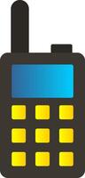 Walkie Talkie Flat Gradient  Icon vector