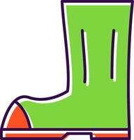 Boot Filled  Icon vector