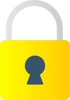 Lock Flat Gradient  Icon vector
