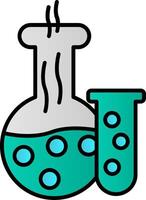 Laboratory Line Filled Gradient  Icon vector