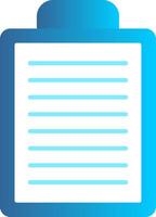 Clipboard Flat Gradient  Icon vector