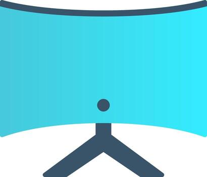 Computer Flat Gradient  Icon vector