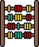 Abacus Line Filled Gradient  Icon vector