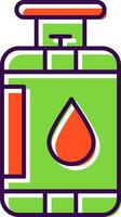 Gas Cylinder Filled  Icon vector