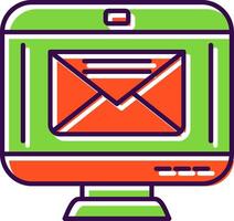 Email Filled  Icon vector