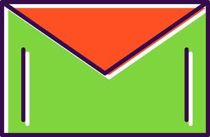 Mail Filled  Icon vector