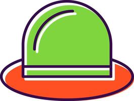 Hat Filled  Icon vector