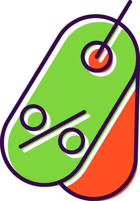 Tag Filled  Icon