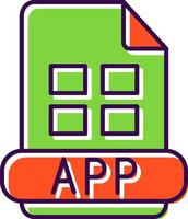 App Filled  Icon vector