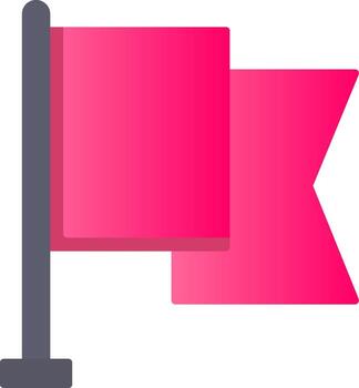 Flag Flat Gradient  Icon vector