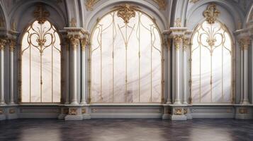 AI generated Marble Decor background photo