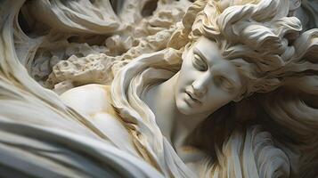 AI generated Marble Sculpture background photo