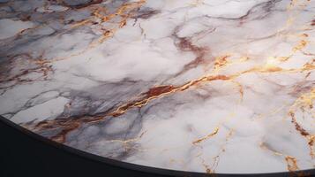 AI generated Marble Tabletop background photo