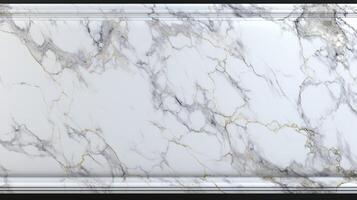 AI generated Marble Trim background photo