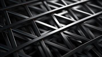 AI generated Metal with Crosshatch Pattern background photo