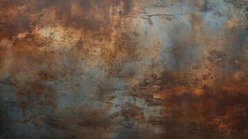 AI generated Metal Surface with Distressed Finish background photo