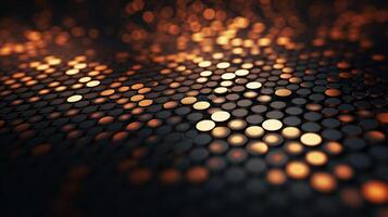 AI generated Metallic Dots Pattern background photo