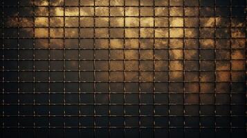 AI generated Metallic Grid with Grunge Texture background photo