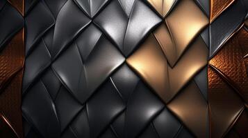 AI generated Metallic Leather background photo