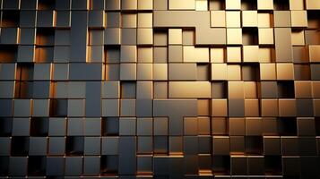 AI generated Metallic Mesh with Square Patterns background photo