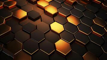 AI generated Metallic Tiles and Grids background photo