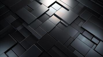 AI generated Metallic Tiles and Grids background photo