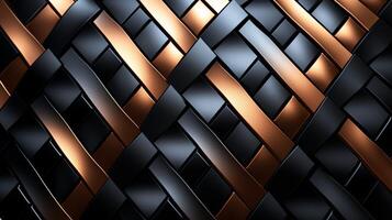 AI generated Metallic Weave background photo