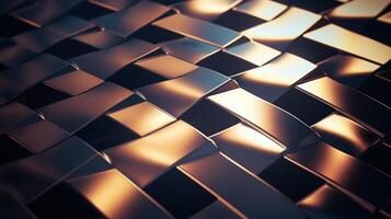 AI generated Metallic Weave background photo