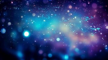 AI generated Milky Way Bokeh background photo