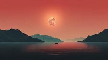 AI generated Minimalist Designs background photo