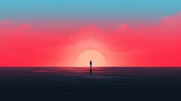 AI generated Minimalist Designs background photo