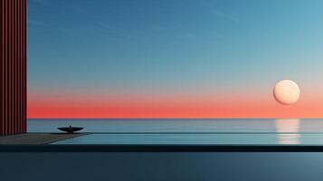AI generated Minimalist Designs background photo