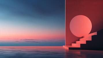 AI generated Minimalist Designs background photo