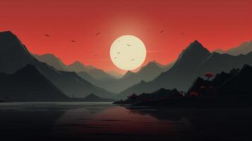 AI generated Minimalist Designs background photo