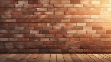 AI generated Modern Brick Background photo