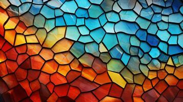 AI generated Mosaic and Tessellations background photo