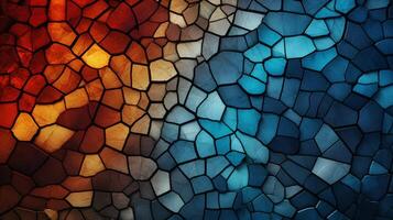 AI generated Mosaic and Tessellations background photo