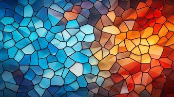 AI generated Mosaic and Tessellations background photo