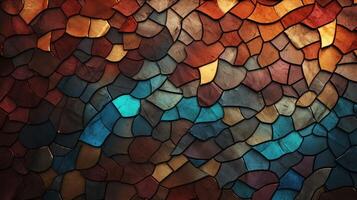 AI generated Mosaic and Tessellations background photo