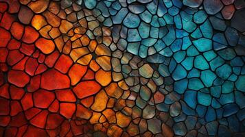 AI generated Mosaic and Tessellations background photo