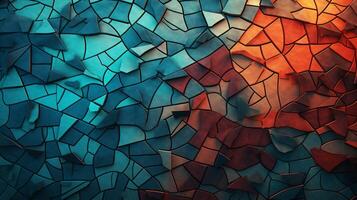 AI generated Mosaic and Tessellations background photo