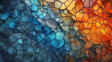 AI generated Mosaic and Tessellations background photo