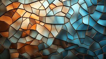 AI generated Mosaic and Tessellations background photo