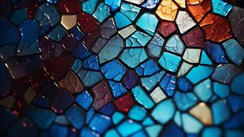 AI generated Mosaic and Tessellations background photo