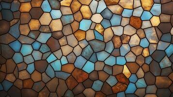 AI generated Mosaic and Tessellations background photo